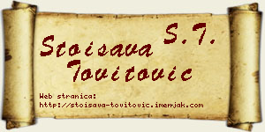 Stoisava Tovitović vizit kartica